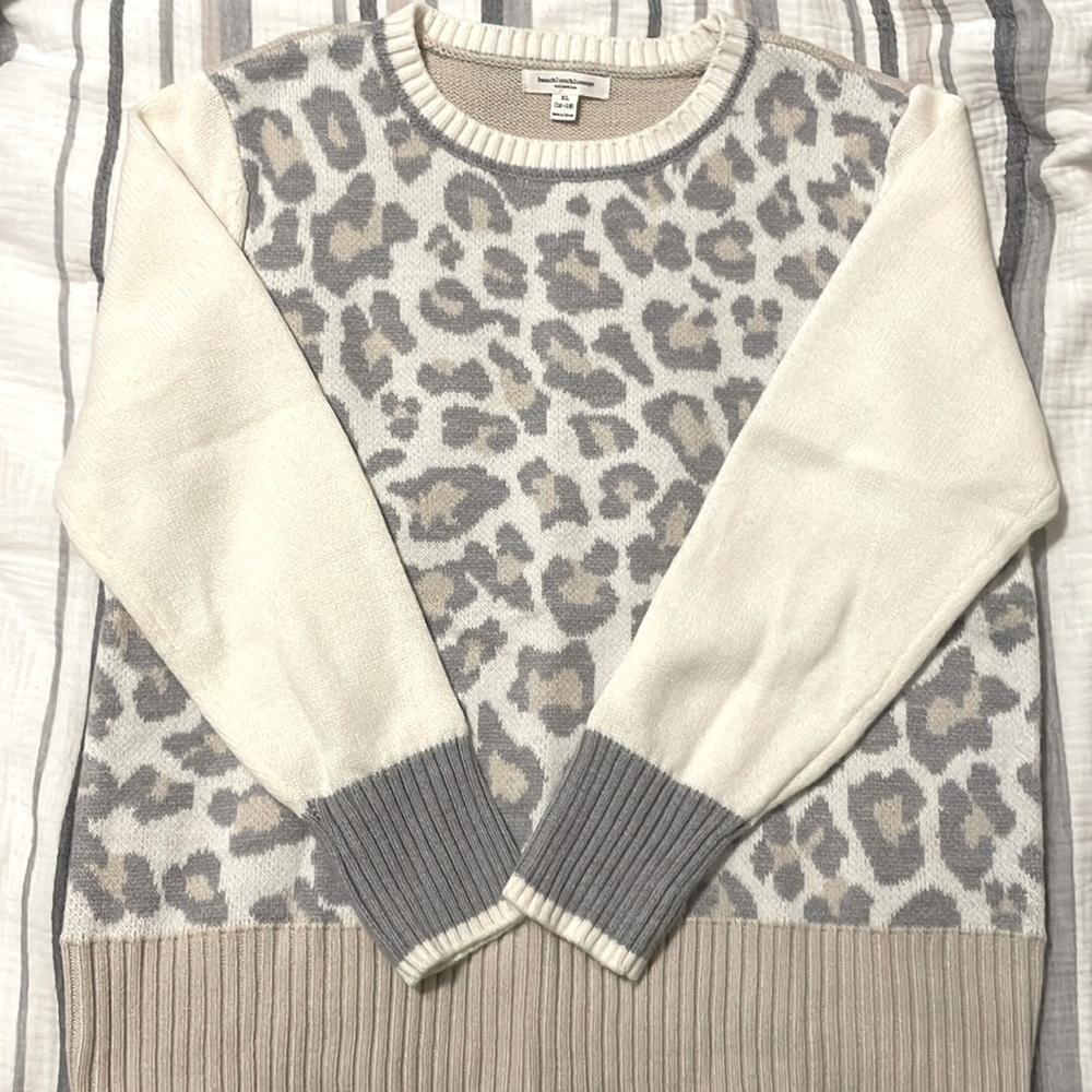 Leopard print sweater